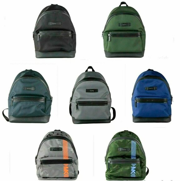 S Michael Kors Kent Sport Sapphire Blue Nylon Large Backpack 37F9LKSB2C $398 main image 8